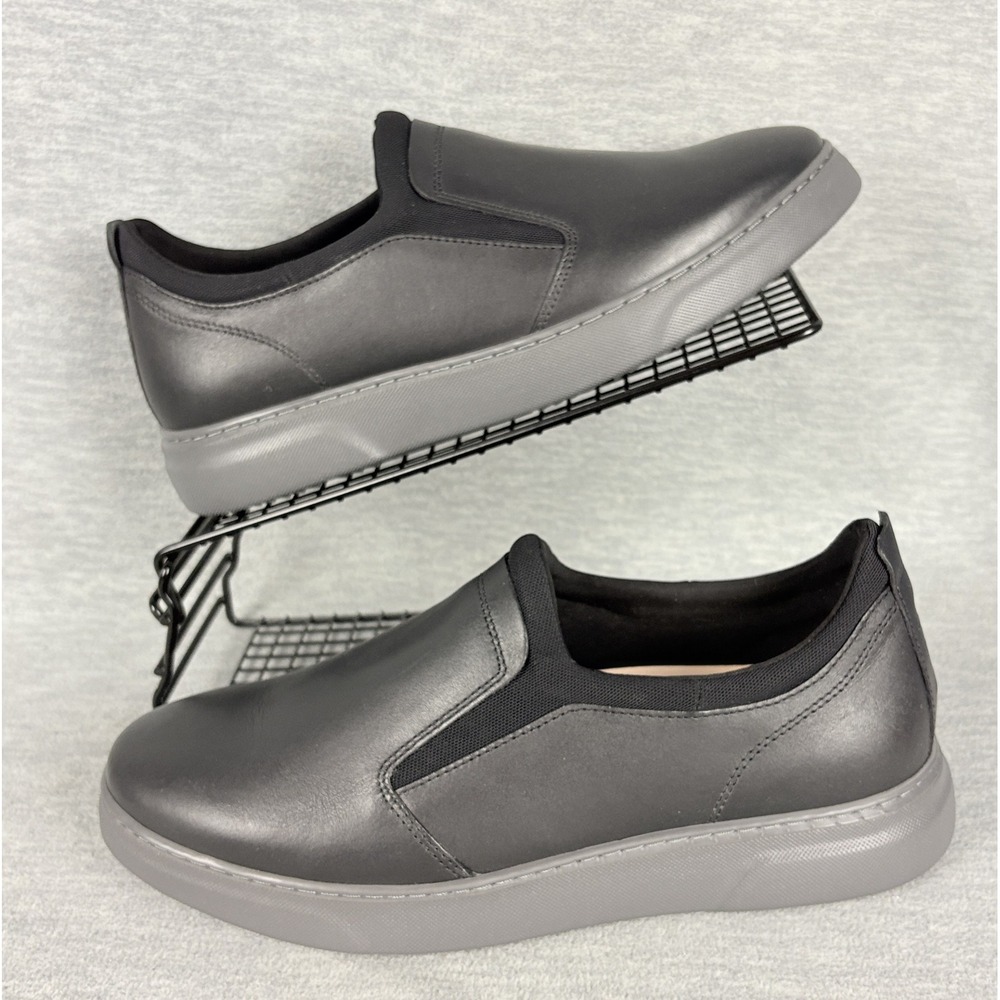 Samuel Hubbard Flight Sneakers Mens 9 M Black Leather Slip-On Sneakers